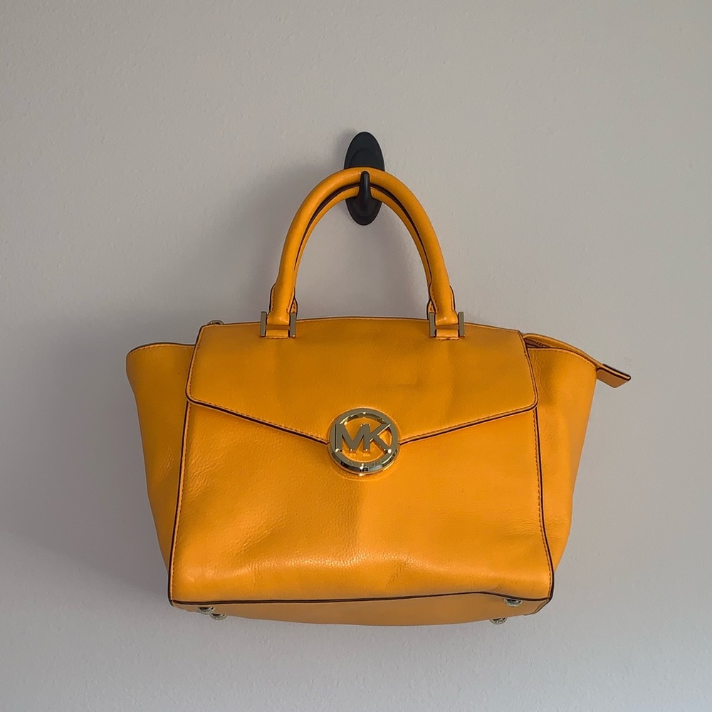 Orange Micheal Kors Handbag